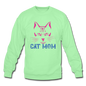 Cat Mom - Crewneck Sweatshirt - lime