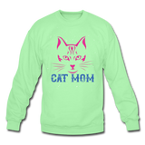 Cat Mom - Crewneck Sweatshirt - lime