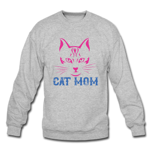 Cat Mom - Crewneck Sweatshirt - heather gray