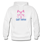 Cat Mom - Gildan Heavy Blend Adult Hoodie - white