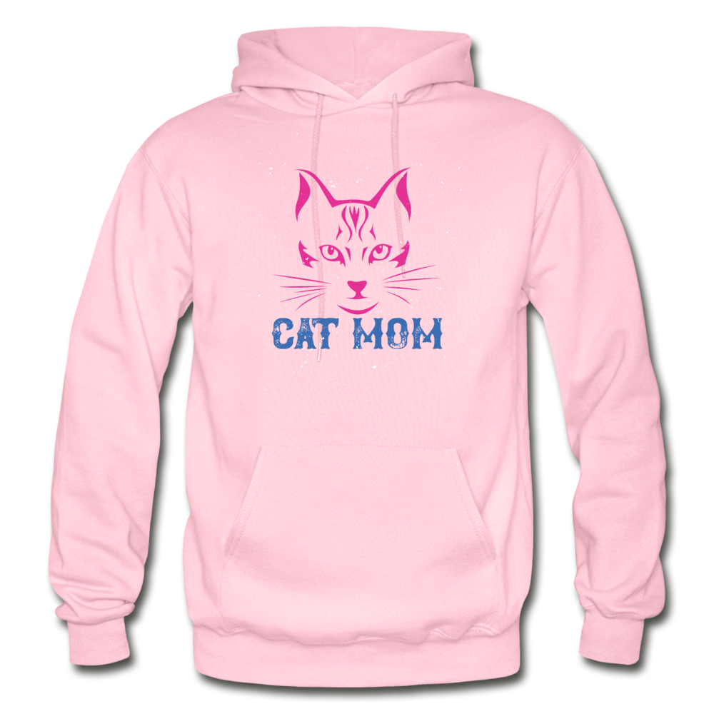 Cat Mom - Gildan Heavy Blend Adult Hoodie - light pink