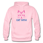 Cat Mom - Gildan Heavy Blend Adult Hoodie - light pink