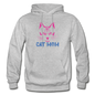 Cat Mom - Gildan Heavy Blend Adult Hoodie - heather gray