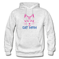 Cat Mom - Gildan Heavy Blend Adult Hoodie - light heather gray