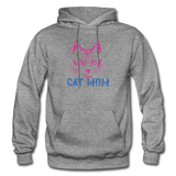 Cat Mom - Gildan Heavy Blend Adult Hoodie - graphite heather