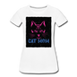 Cat Mom - Black - Women’s Premium T-Shirt - white