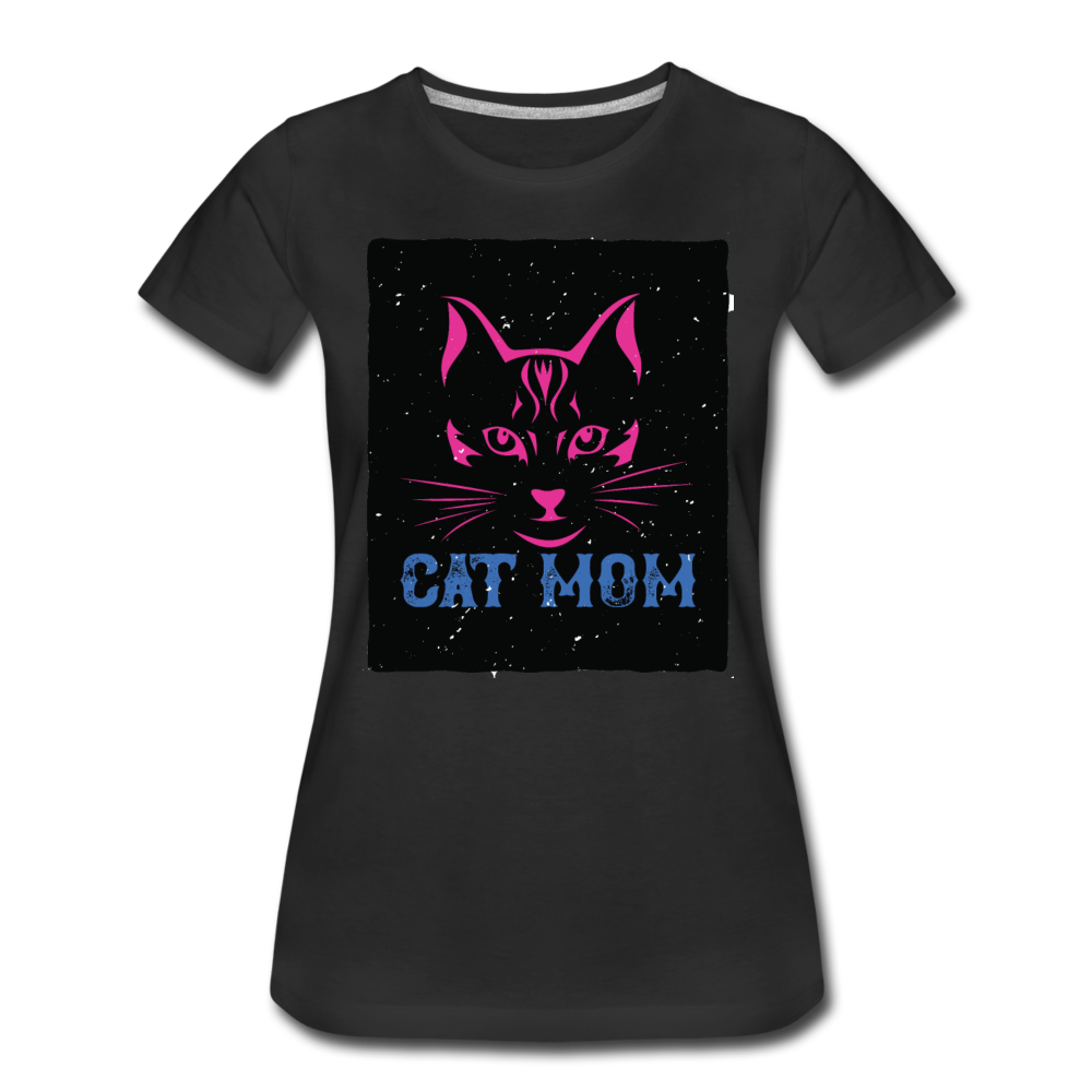 Cat Mom - Black - Women’s Premium T-Shirt - black