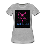 Cat Mom - Black - Women’s Premium T-Shirt - heather gray