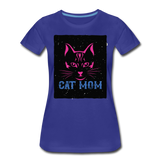 Cat Mom - Black - Women’s Premium T-Shirt - royal blue