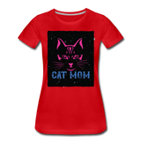 Cat Mom - Black - Women’s Premium T-Shirt - red