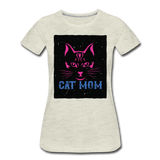 Cat Mom - Black - Women’s Premium T-Shirt - heather oatmeal
