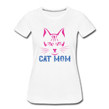 Cat Mom - Women’s Premium T-Shirt - white