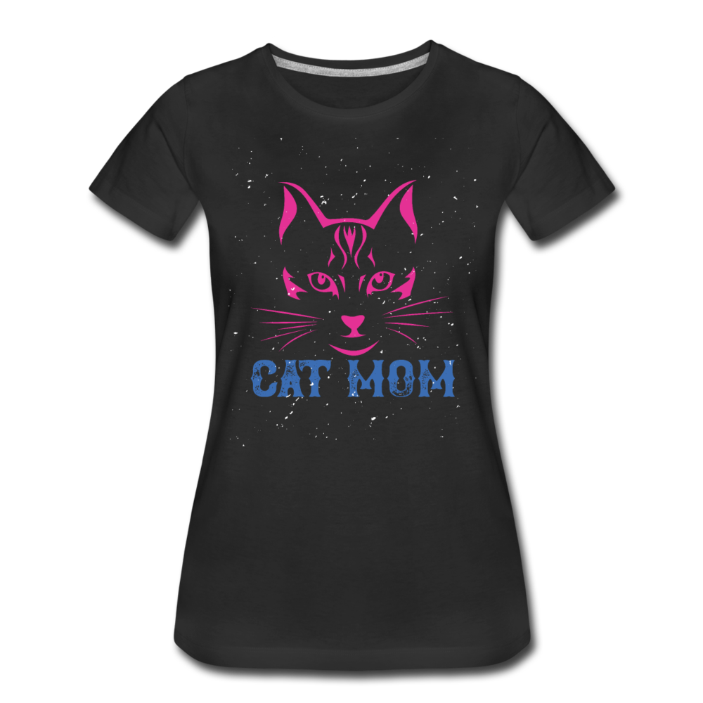 Cat Mom - Women’s Premium T-Shirt - black