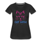 Cat Mom - Women’s Premium T-Shirt - black