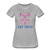 Cat Mom - Women’s Premium T-Shirt - heather gray