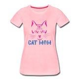 Cat Mom - Women’s Premium T-Shirt - pink