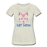 Cat Mom - Women’s Premium T-Shirt - heather oatmeal