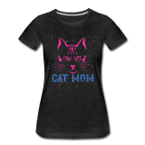 Cat Mom - Women’s Premium T-Shirt - charcoal gray