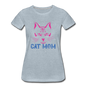 Cat Mom - Women’s Premium T-Shirt - heather ice blue