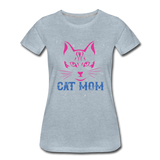 Cat Mom - Women’s Premium T-Shirt - heather ice blue
