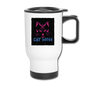 Cat Mom - Black - Travel Mug - white