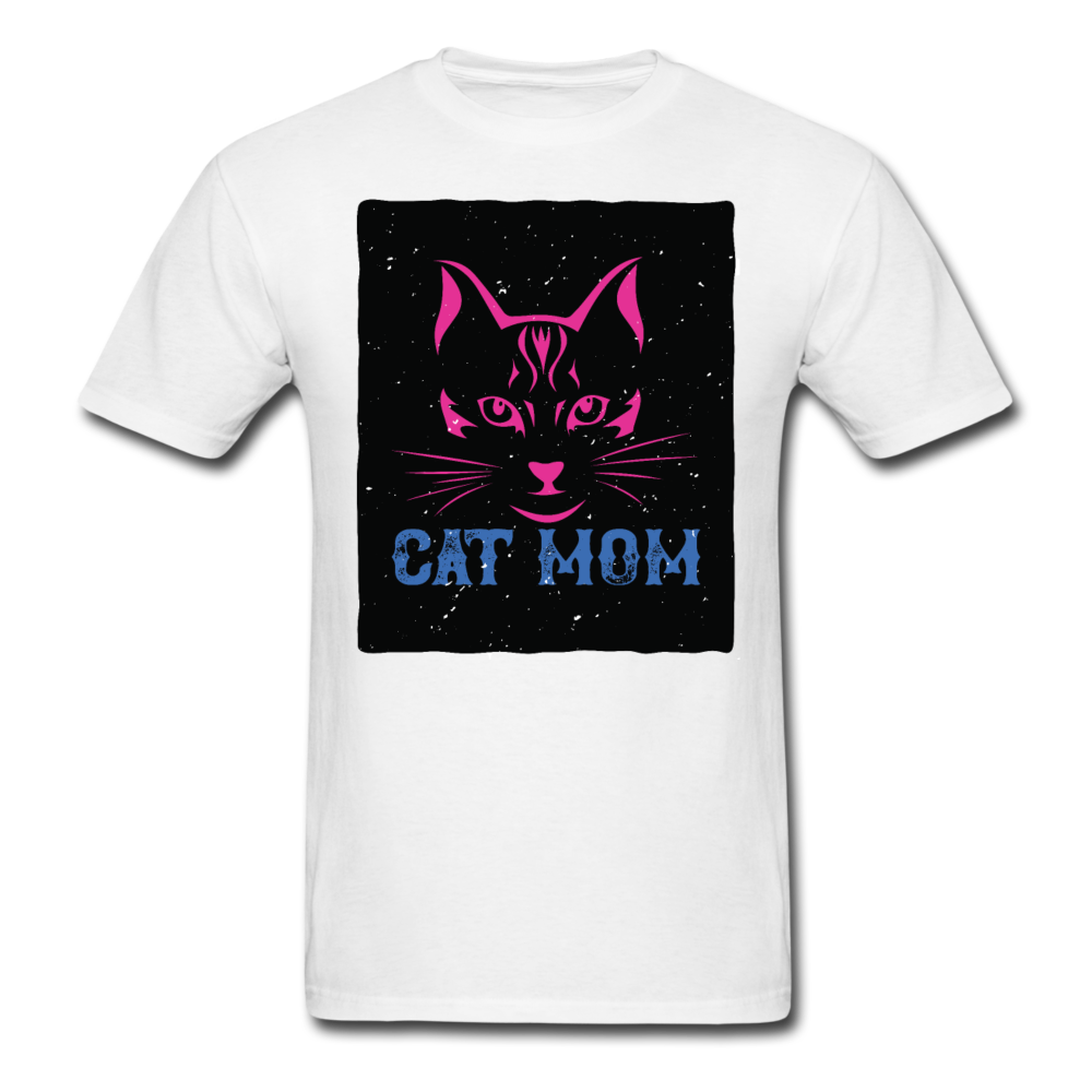 Cat Mom - Black - Unisex Classic T-Shirt - white