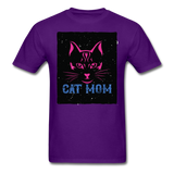Cat Mom - Black - Unisex Classic T-Shirt - purple