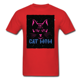 Cat Mom - Black - Unisex Classic T-Shirt - red