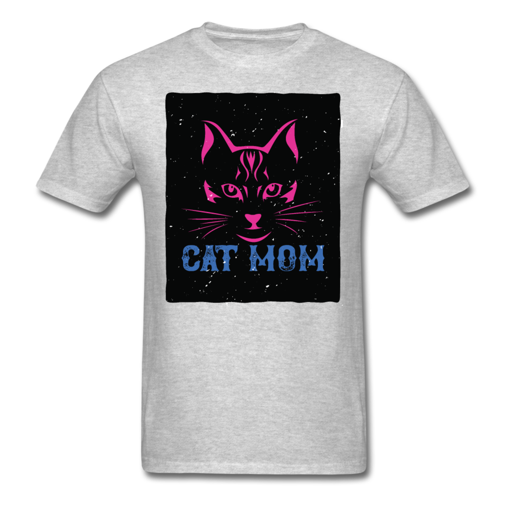 Cat Mom - Black - Unisex Classic T-Shirt - heather gray