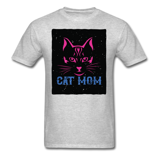 Cat Mom - Black - Unisex Classic T-Shirt - heather gray