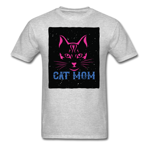Cat Mom - Black - Unisex Classic T-Shirt - heather gray