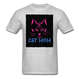 Cat Mom - Black - Unisex Classic T-Shirt - heather gray