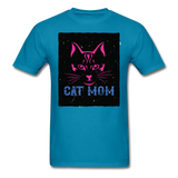 Cat Mom - Black - Unisex Classic T-Shirt - turquoise