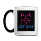 Cat Mom - Black - Contrast Coffee Mug - white/black