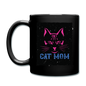 Cat Mom - Black - Full Color Mug - black