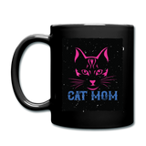 Cat Mom - Black - Full Color Mug - black
