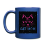 Cat Mom - Black - Full Color Mug - royal blue