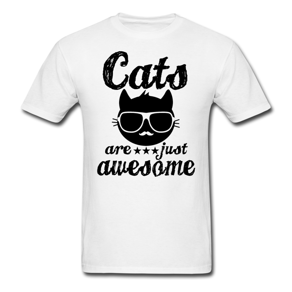 Cats Are Just Awesome - Black - Unisex Classic T-Shirt - white