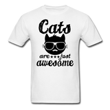 Cats Are Just Awesome - Black - Unisex Classic T-Shirt - white