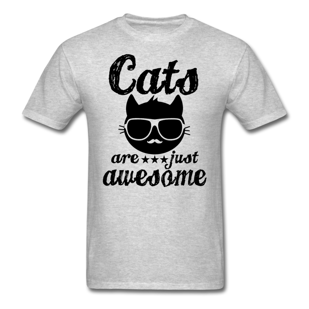 Cats Are Just Awesome - Black - Unisex Classic T-Shirt - heather gray