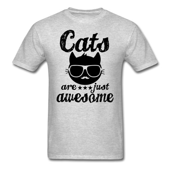 Cats Are Just Awesome - Black - Unisex Classic T-Shirt - heather gray