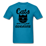 Cats Are Just Awesome - Black - Unisex Classic T-Shirt - turquoise