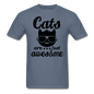 Cats Are Just Awesome - Black - Unisex Classic T-Shirt - denim