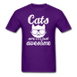 Cats Are Just Awesome - White - Unisex Classic T-Shirt - purple