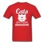 Cats Are Just Awesome - White - Unisex Classic T-Shirt - red