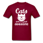 Cats Are Just Awesome - White - Unisex Classic T-Shirt - burgundy