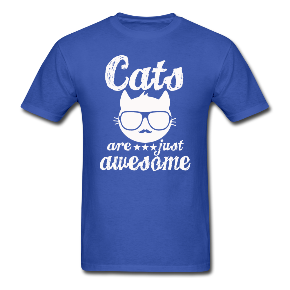 Cats Are Just Awesome - White - Unisex Classic T-Shirt - royal blue