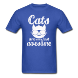 Cats Are Just Awesome - White - Unisex Classic T-Shirt - royal blue