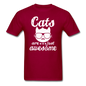 Cats Are Just Awesome - White - Unisex Classic T-Shirt - dark red