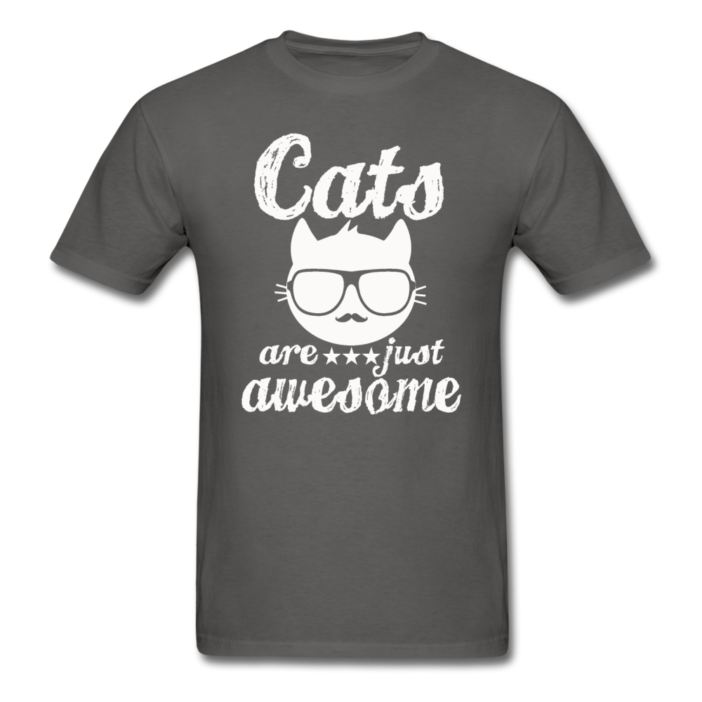 Cats Are Just Awesome - White - Unisex Classic T-Shirt - charcoal